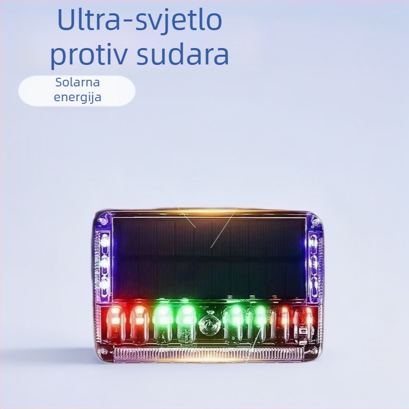 Solarna bočna svjetiljka za kamion, upozoravajuća svjetlost za poluprikolicu, bežično napajanje, indikator širine, ultra jarko LED, snažan magnet