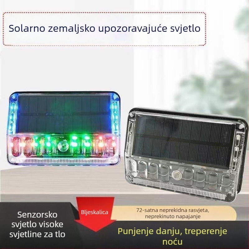 Solarna bočna svjetiljka za kamion, upozoravajuća svjetlost za poluprikolicu, bežično napajanje, indikator širine, ultra jarko LED, snažan magnet