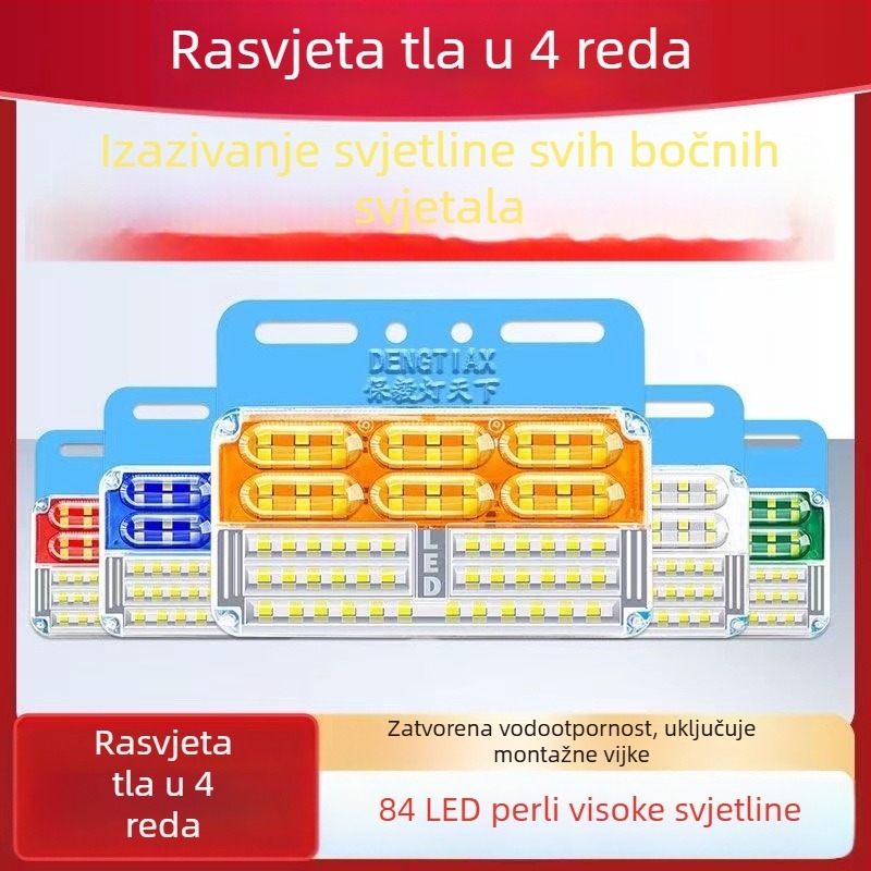 24V LED svjetla za kamione — donja i bočna svjetla za poluprikolice, svjetla za gume, svjetla za vožnju unatrag i svjetla za širinu