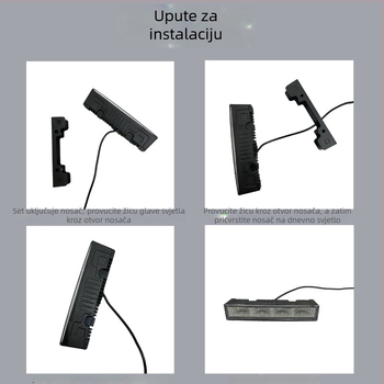 DRL LED dnevna svjetla za automobil, 4 LED, visoka svjetlina, za prednju rešetku