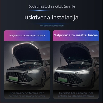 Dinamična LED traka dnevne svjetlosti za haubu i rešetku automobila