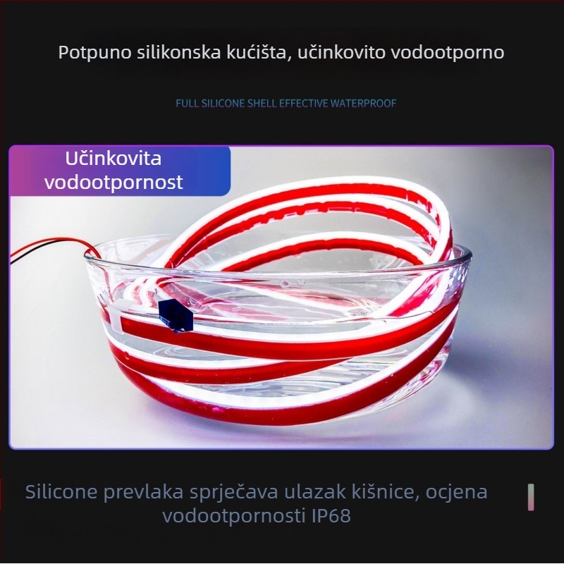Dinamična LED traka dnevne svjetlosti za haubu i rešetku automobila