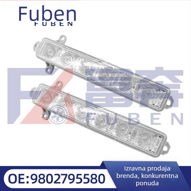 Dnevna svjetla DRL V WELLEG 045448/9802795580 za Peugeot 301/408 i Citroën C3XR, izvor svjetla: standardni