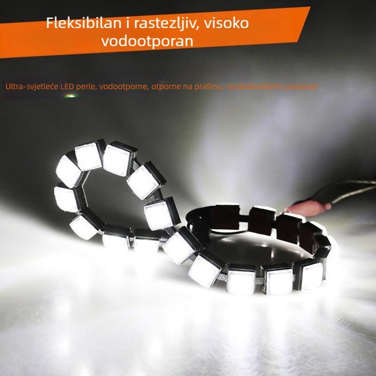 Fleksibilne LED dnevne svjetiljke za automobile u obliku zmije