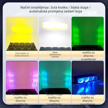 LED svjetlo za rešetku automobila – off-road reflektor, model XZ10, aluminijska konstrukcija, 12-36V