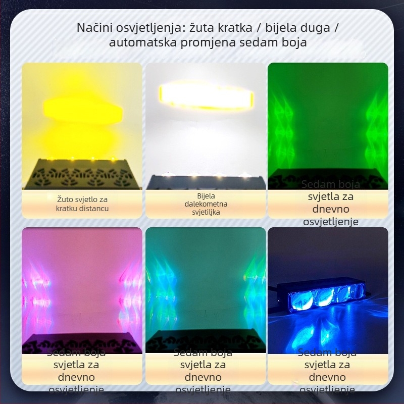 LED svjetlo za rešetku automobila – off-road reflektor, model XZ10, aluminijska konstrukcija, 12-36V