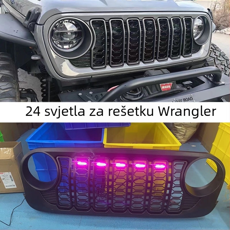 LED žuta svjetla rešetke za 24 Wrangler JL/JK – dnevna svjetla