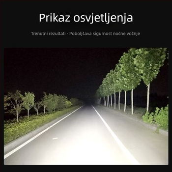 Automobilska LED traka svjetla za retrovizor, dnevno svjetlo, svjetlo za maglu i prednji branik/grill – aluminij, 18W, 12-80V, model 001, univerzalna kompatibilnost