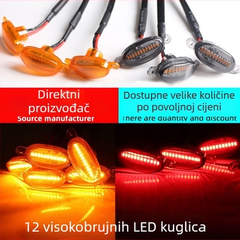LED svjetlo za maglu za univerzalnu rešetku automobila – ABS+LED, 12V, 1W, 480 lm