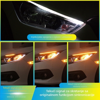 Univerzalno LED dnevno svjetlo za automobile – ultra tanki svjetlosni vodilni pojas, IP67, 12V, 500 lm, model CB60CM