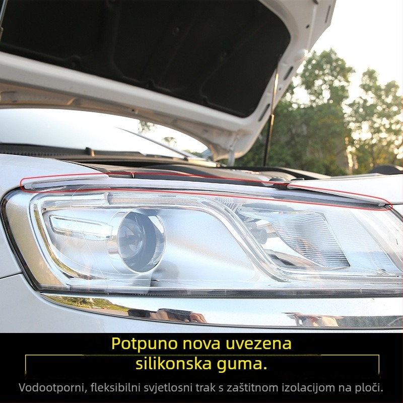 Dnevno svjetlo za automobil – ultratanki vodljivi trak osvjetljenja, 7.5W, 12V, 600K, 100000h, silikon