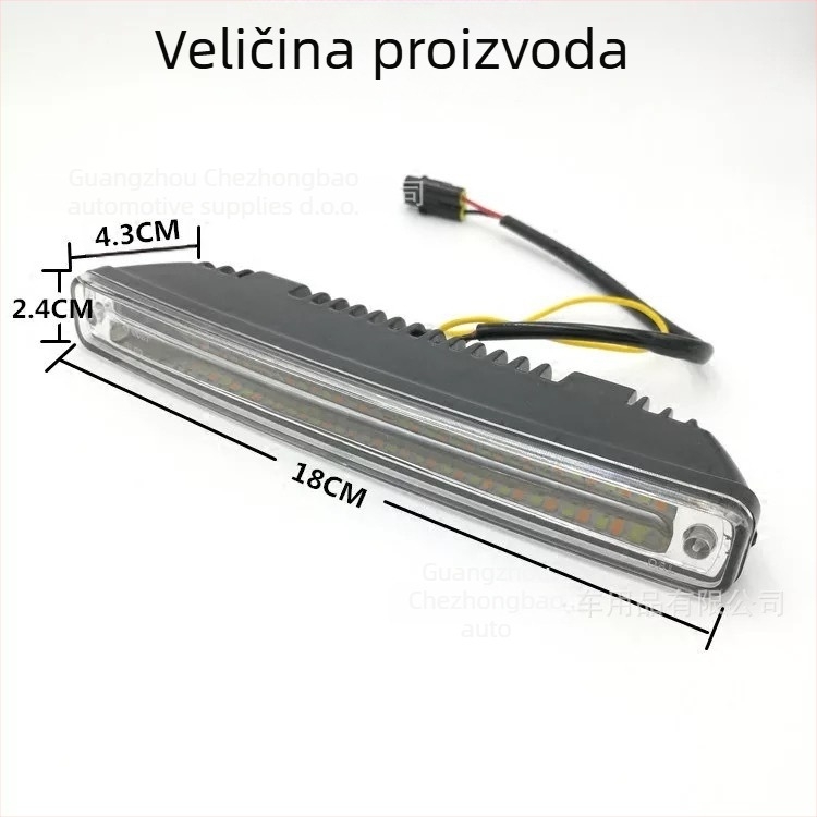 Universalne vodootporne LED dnevne svjetiljke za auto, 12V, 10W, 1200 lm, aluminijska legura kućište, model 1019