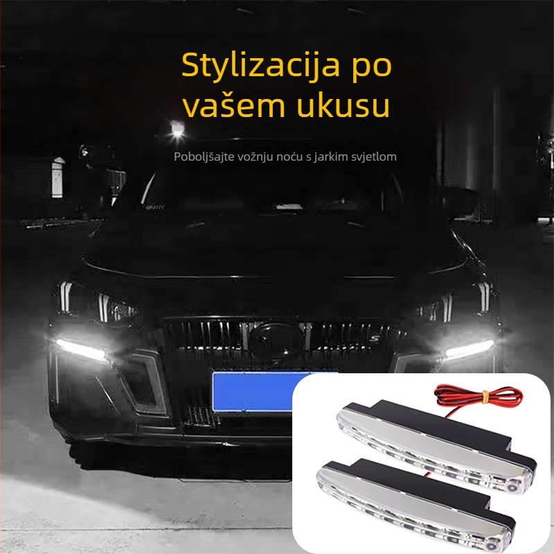 8-LED dnevna svjetla za auto, 1.5W, univerzalna prilagodba, Light Leader