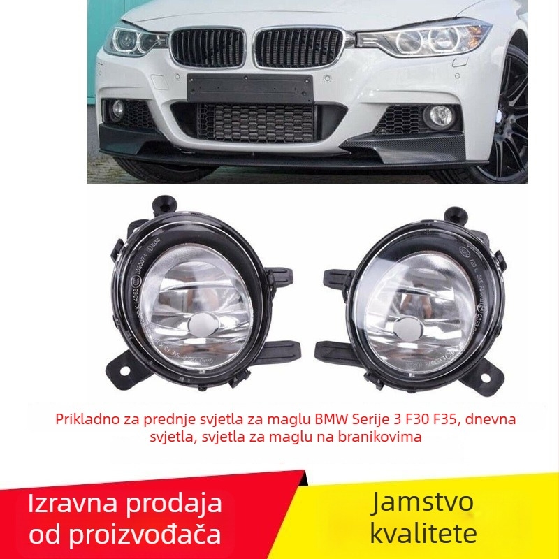 BMW 3-serija F30/F35 prednji svjetlo magle - Lijeva strana, 12V, 55W, PC kućište, modeli 63177248911/63177248912