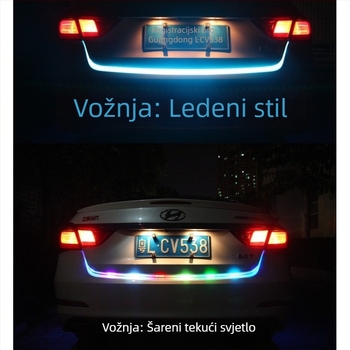 Svjetlo stražnjeg prtljažnika automobila – dekorativna traka i signalizacija skretanja, dekoracija prtljažnika, motiv Godine Konja