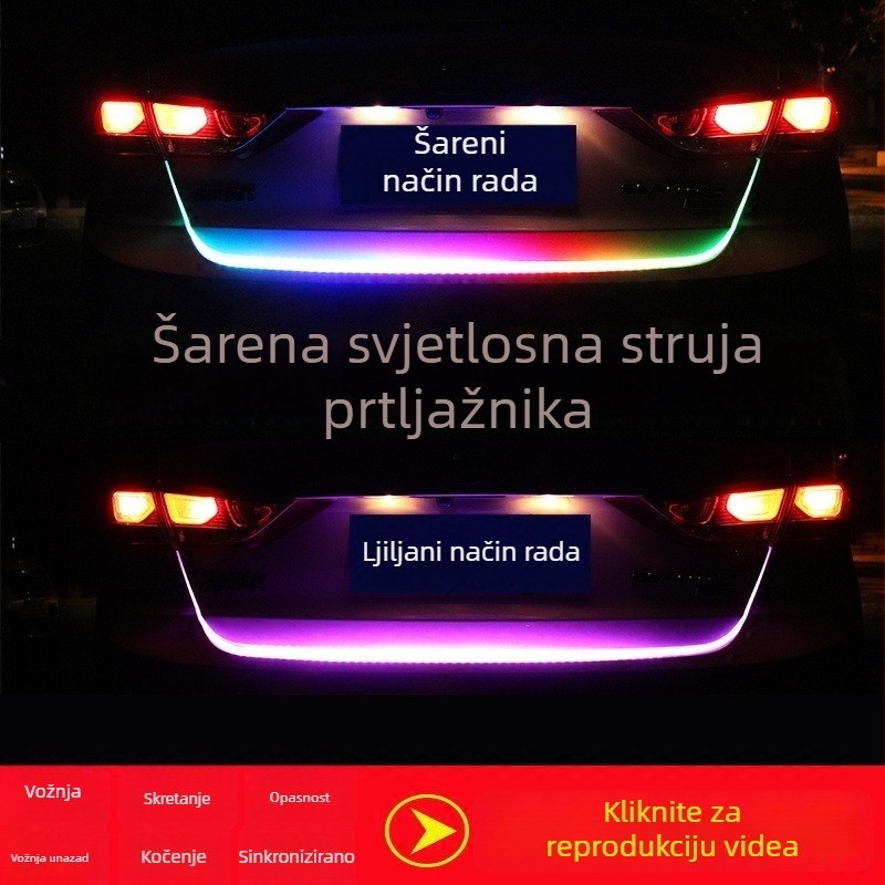 Svjetlo stražnjeg prtljažnika automobila – dekorativna traka i signalizacija skretanja, dekoracija prtljažnika, motiv Godine Konja
