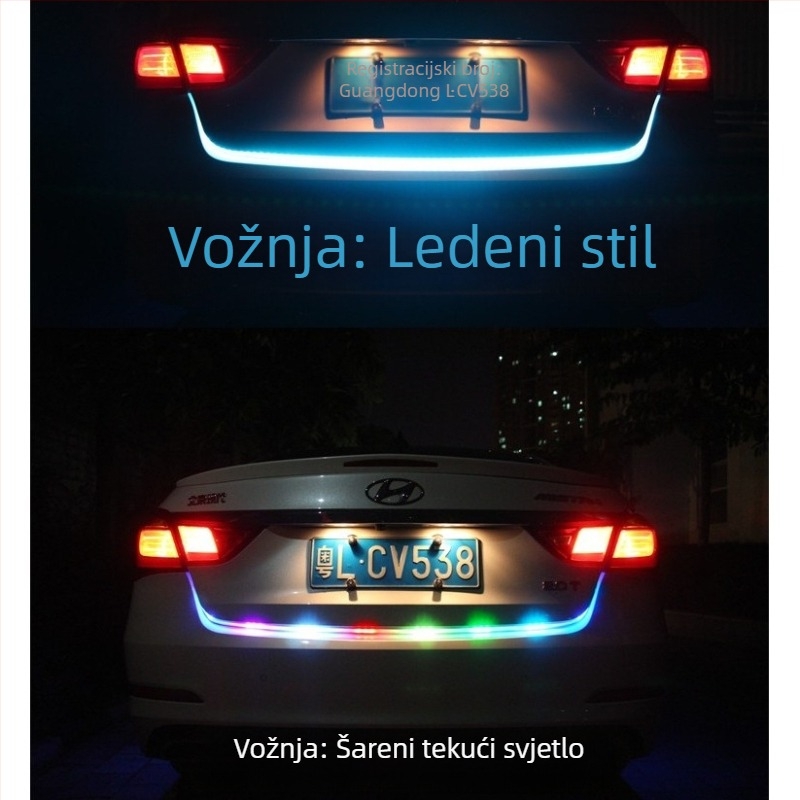 Svjetlo stražnjeg prtljažnika automobila – dekorativna traka i signalizacija skretanja, dekoracija prtljažnika, motiv Godine Konja