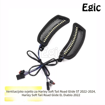 Egic ventilacijsko svjetlo signala za Harley Softail Low Rider ST, LED dnevno svjetlo, model AHL-052, 2022–2024