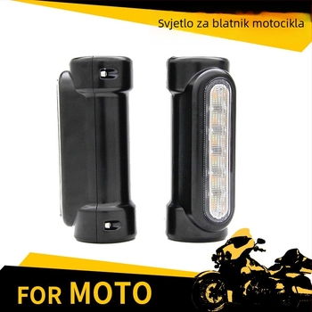 LED svjetlo za Harley motocikl – LED lampa za zaštitni štit, aluminijski nosač, 12W, 9-30V, 6000K, vodootporno