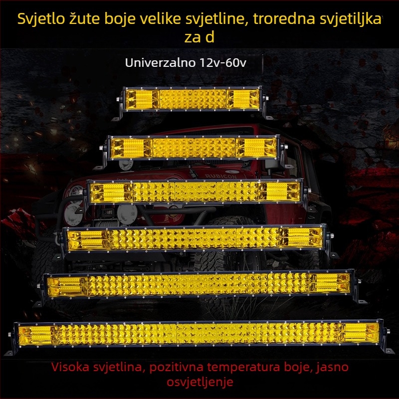 Strip spot svjetla za vozila, vodootporne LED, 12–60V, aluminijsko kućište, 5 godina vijeka trajanja