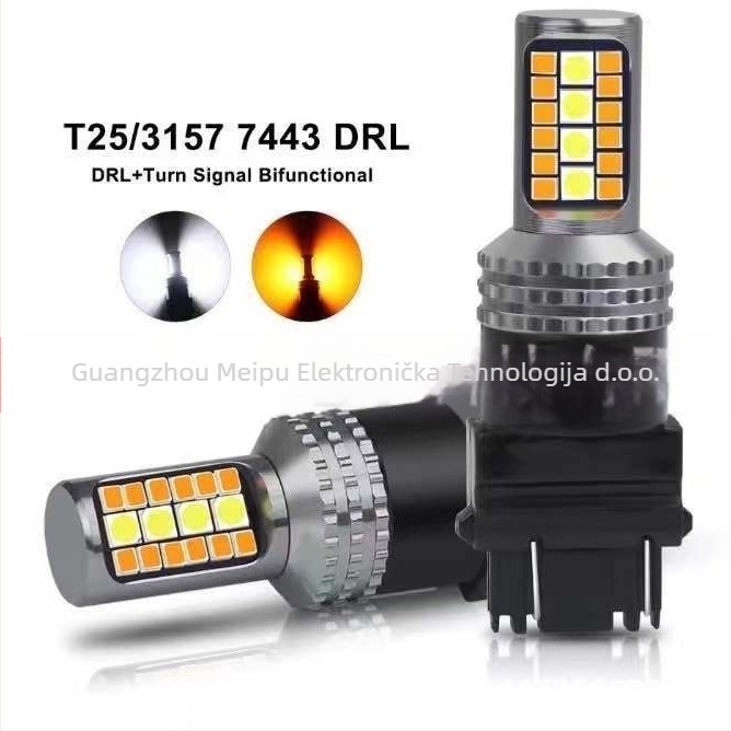 LINMANYI DRL auto dnevna svjetla i signalizacija, 32W, 32LED, kompatibilno s konektorima S25/1157/7440/T20/T25/3157