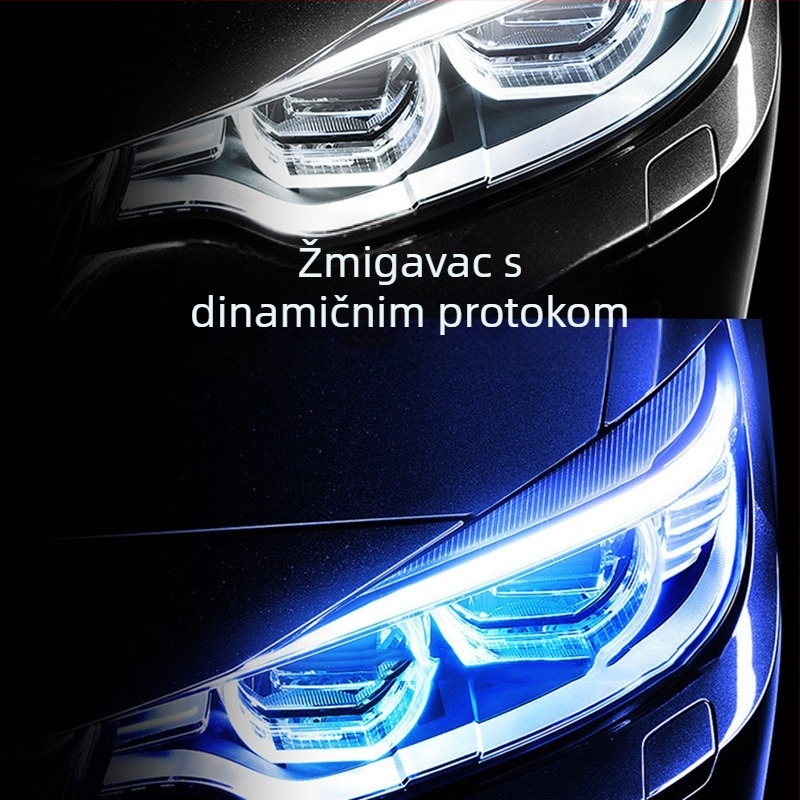 Automobilsko LED dnevno svjetlo, vanjska ultra-tanka LED vodilica svjetla, dvobojni LED indikator za skretanje i vožnju