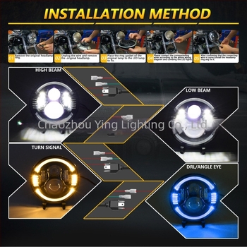 Wrangler LED farovi - LED izvor svjetla, kućište od avijacijskog aluminija, IP65 zaštita, kompatibilni s off-road vozilima i Wranglerom, dio broj C0082