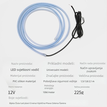 LED dnevna svjetla za automobil, kućište od PVC-a, 12V, 10W, IP65