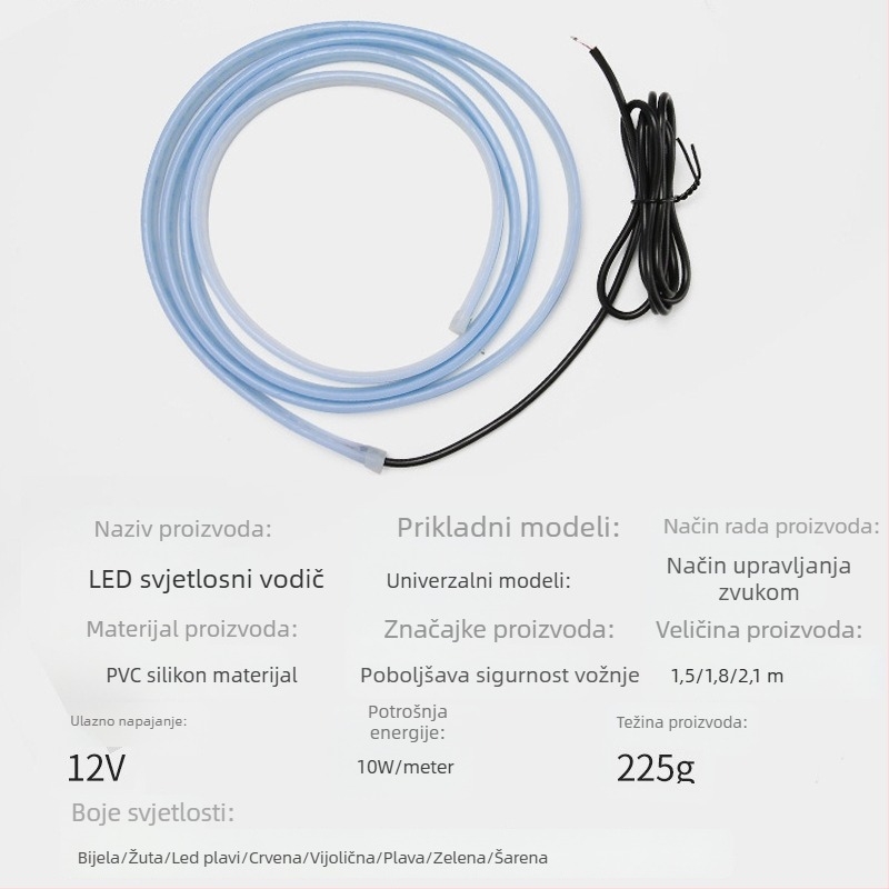 LED dnevna svjetla za automobil, kućište od PVC-a, 12V, 10W, IP65
