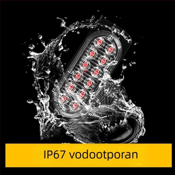 12-24V bočno sigurnosno svjetlo za vozilo, 12 LED ultra-tanki strob svjetlo, neprekidno osvjetljenje, za kamione