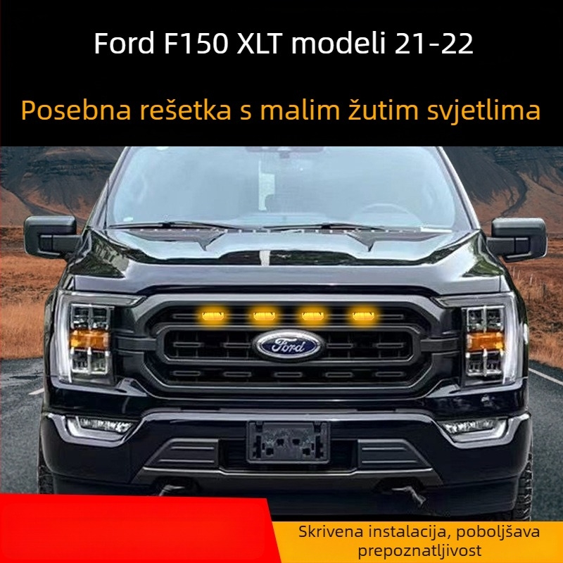 Ford F-150 prednja rešetka dnevna svjetla s malom žutom LED diodom