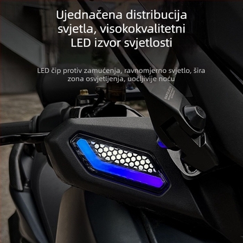 Skupina pokazivača smjera s dnevnim svjetlom za Yamaha XMAX250/300, LED, 12V, ABS+LED, Model HPMP-D031
