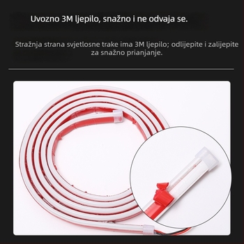 LED svjetla za poklop automobila od silikona – dnevna svjetla, dekorativno svjetlo rešetke