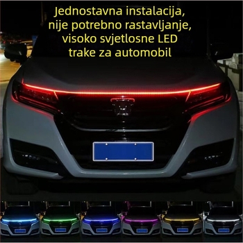 RGB LED dnevna svjetlost kroz rešetku uz integrirani vodič svjetla za prostor prednjeg poklopca