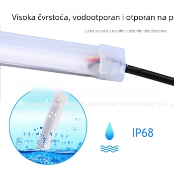 Automobilska LED dnevna svjetla, ultra-tanka svjetlosna vodilica traka, 60 cm, dvobojne dekorativne svjetlosne trake s efektom tekuće svjetlosti
