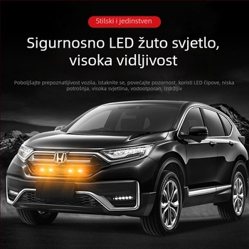 Honda CR-V LED žuto dnevno svjetlo za prednju rešetku – modifikacija, posebno za vozilo, instalacija bez oštećenja