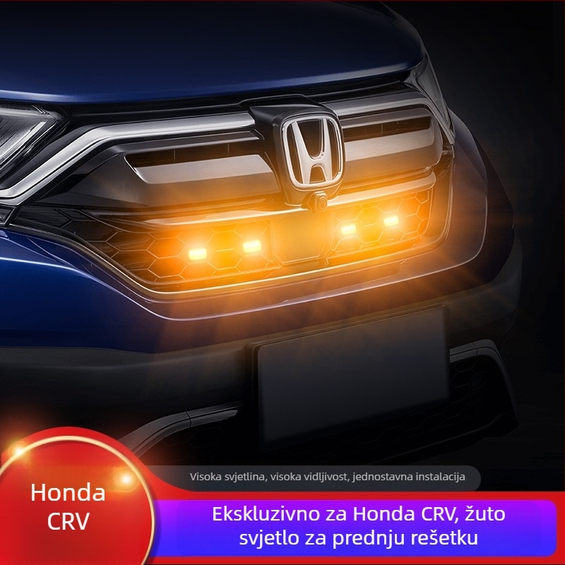 Honda CR-V LED žuto dnevno svjetlo za prednju rešetku – modifikacija, posebno za vozilo, instalacija bez oštećenja