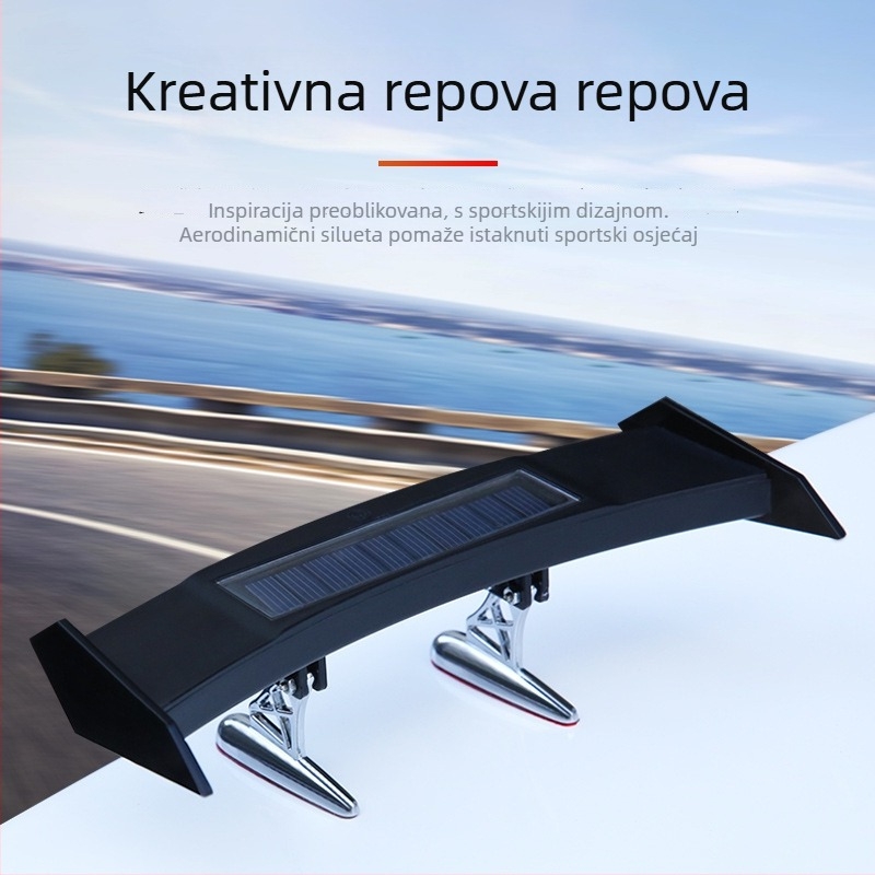 Solarna mini stražnja svjetla za automobil – univerzalna prilagodba, upozoravajuće treperenje protiv sudara, model Solar mini tail light, branda Samurai Car