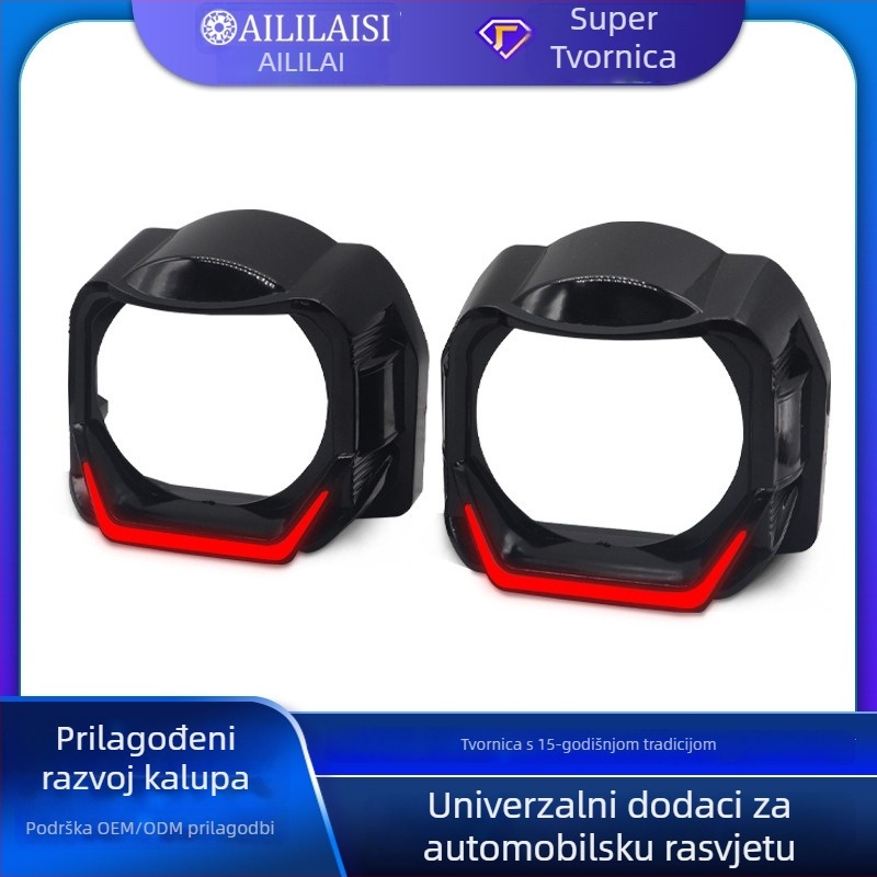 Dnevna svjetla za motocikl s integriranim dekorativnim poklopcem (LED, 5W, Plastika, vijek trajanja 50.000 sati)