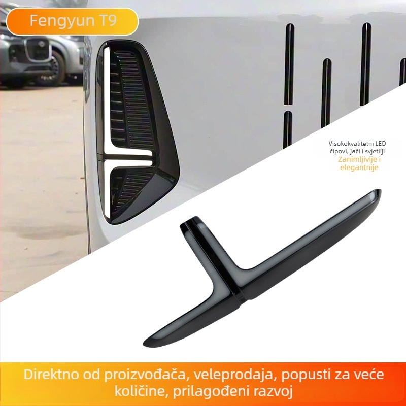 LED dnevna svjetla za Chery Fengyun T9 sa sekvencijalnim pokazivačima smjera – ABS kućište, ugrađene LED diode; 12V LED izvor; vijek trajanja > 10 000 sati