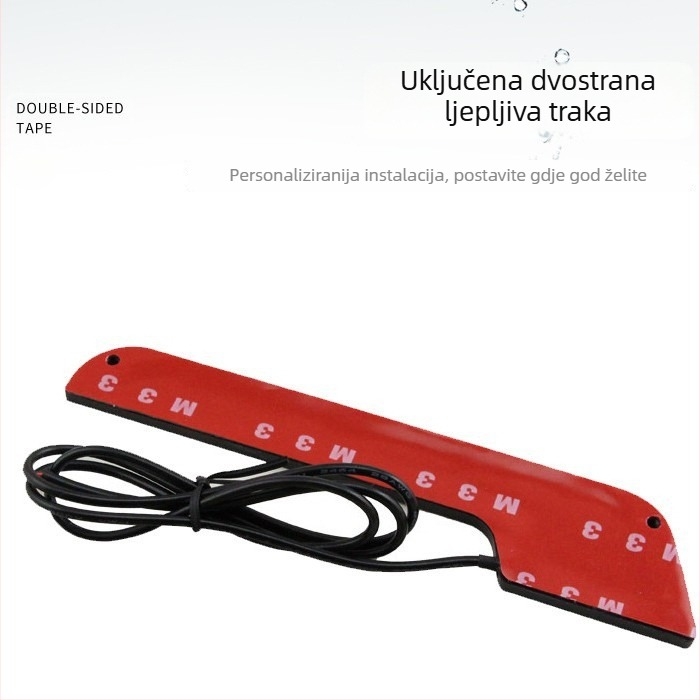 Automobilska LED dnevna svjetla, oblik L, COB, vodootporna, univerzalno dekorativno svjetlo za maglu