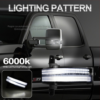 Signalizacija za retrovizor Chevrolet Silverado/Sierra — 5W, 12V, PC&ABS kućište, vijek trajanja 50 000 h