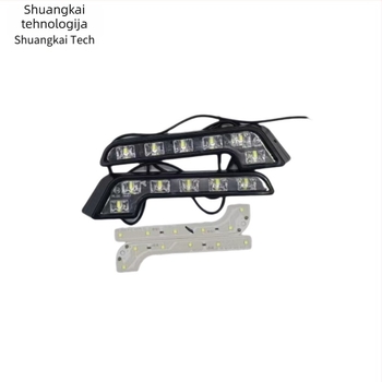 Automobilske LED dnevne svjetilice, L-oblik, 6-LED 3030, 12V, 4.2W, 0.35A