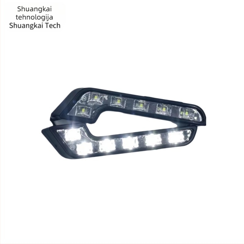 Automobilske LED dnevne svjetilice, L-oblik, 6-LED 3030, 12V, 4.2W, 0.35A