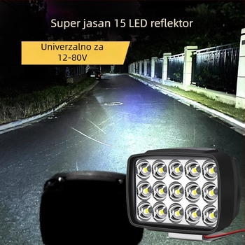 12V LED prednje svjetlo za električna vozila: ABS+akrilna leća, LED zrnca