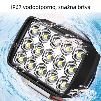 12V LED prednje svjetlo za električna vozila: ABS+akrilna leća, LED zrnca