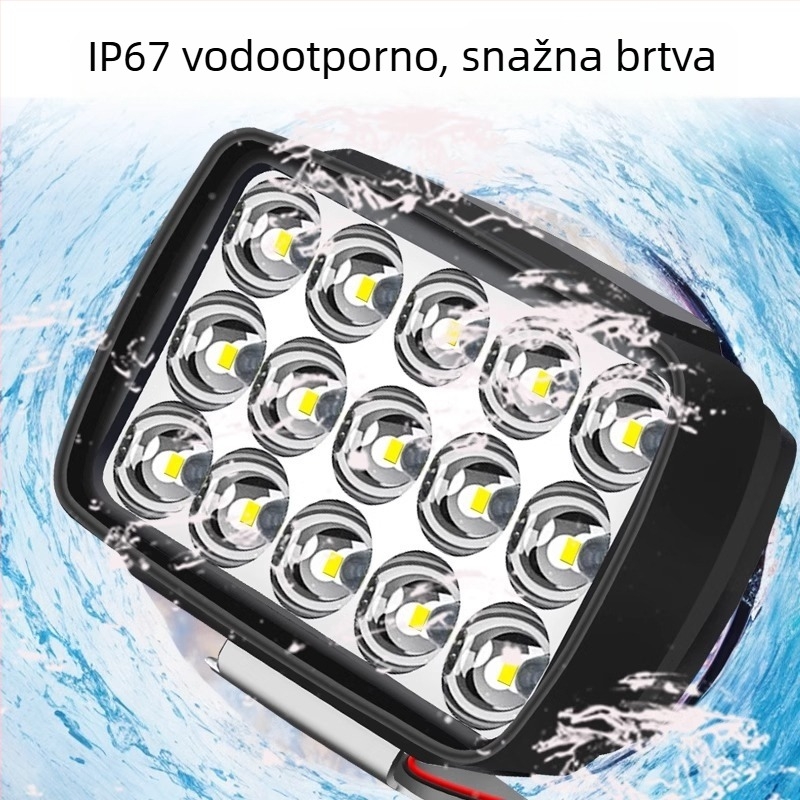 12V LED prednje svjetlo za električna vozila: ABS+akrilna leća, LED zrnca