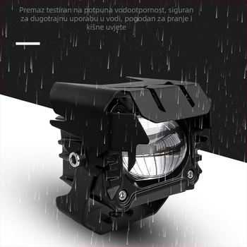 LED reflektor za motocikl s lećom, 60W, 4600 lm, IP67, 12-80V