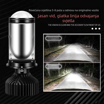 Y9 LED prednje svjetlo za H4 – integrirani visoki i niski snop, 40W, 12V, 4500LM, IP65, aluminijska legura
