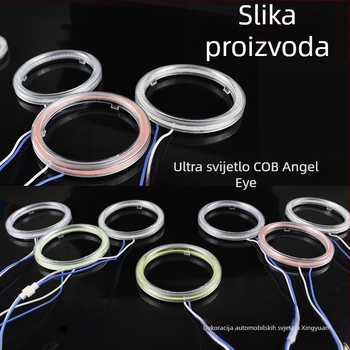 COB LED svjetla za automobil i motocikl, anđelsko oko, dnevna svjetla, svjetlo za maglu, zvuk klaksona, Demon Eye